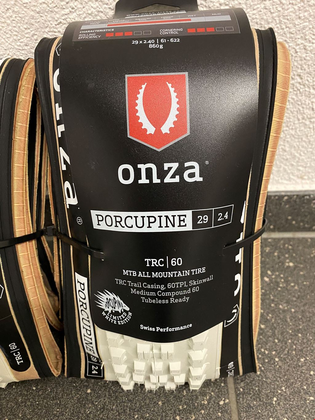 Onza Porcupine 29 X 2.6 – Pneumatico Tubeless GRC Carcassa 50 – Gomma Per MTB Enduro E Trail Nero